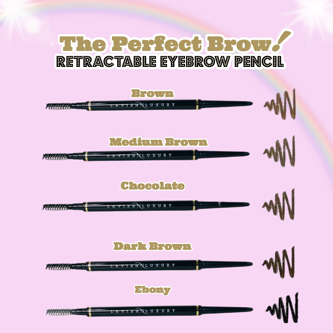 Dark Brown - Ultra-Fine Waterproof Retractable Eyebrow Pencil